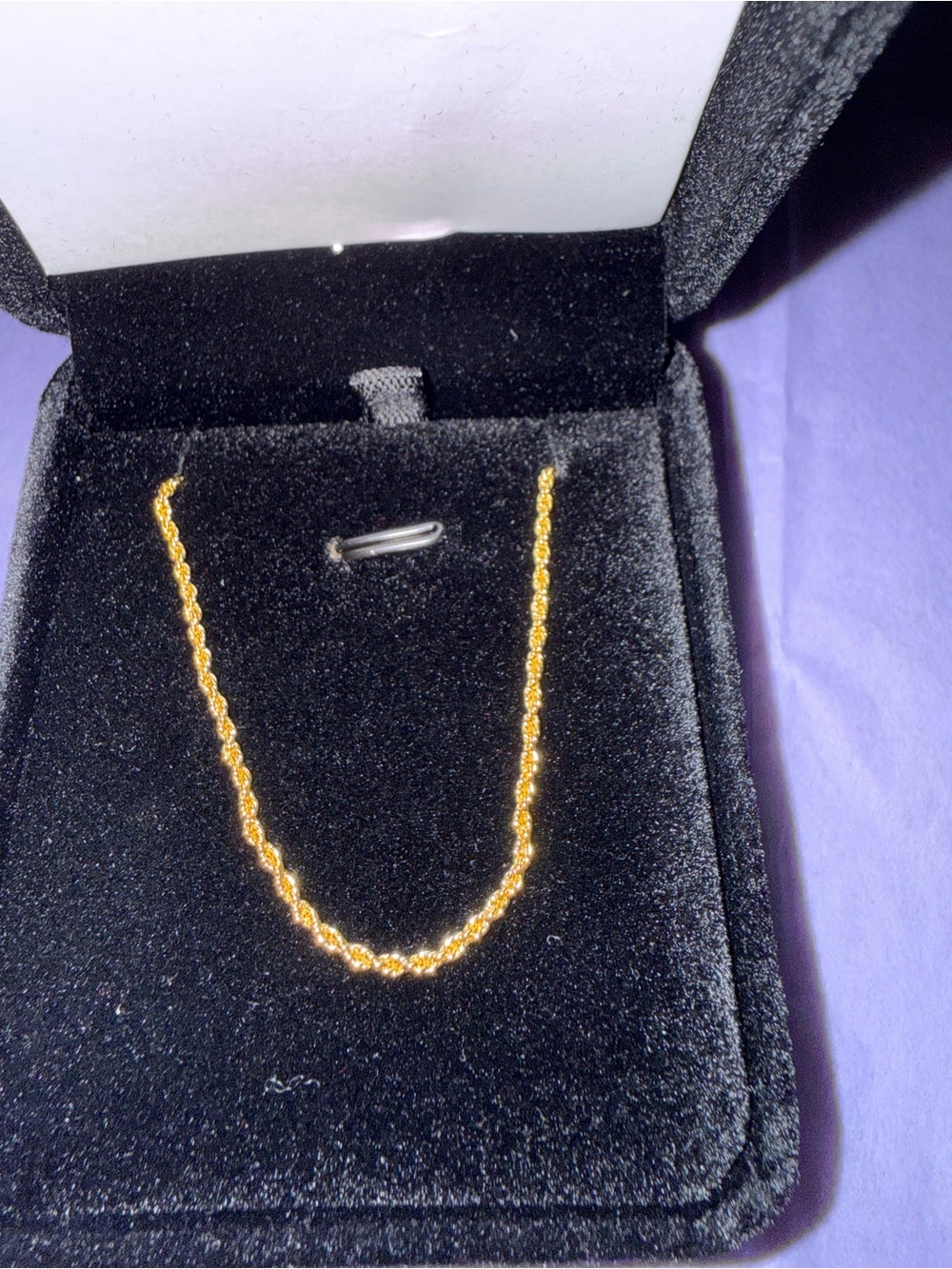 Gold Twisted Rope Necklace for Women
